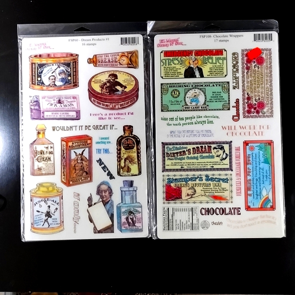 EZ Mount Stamp N Stor Chocolate Wrappers  FSP108 Dream Products FSP60 Unmounted